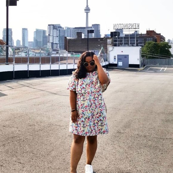 H&M Off-the-Shoulder Floral Print Dress - Picture 2 of 2